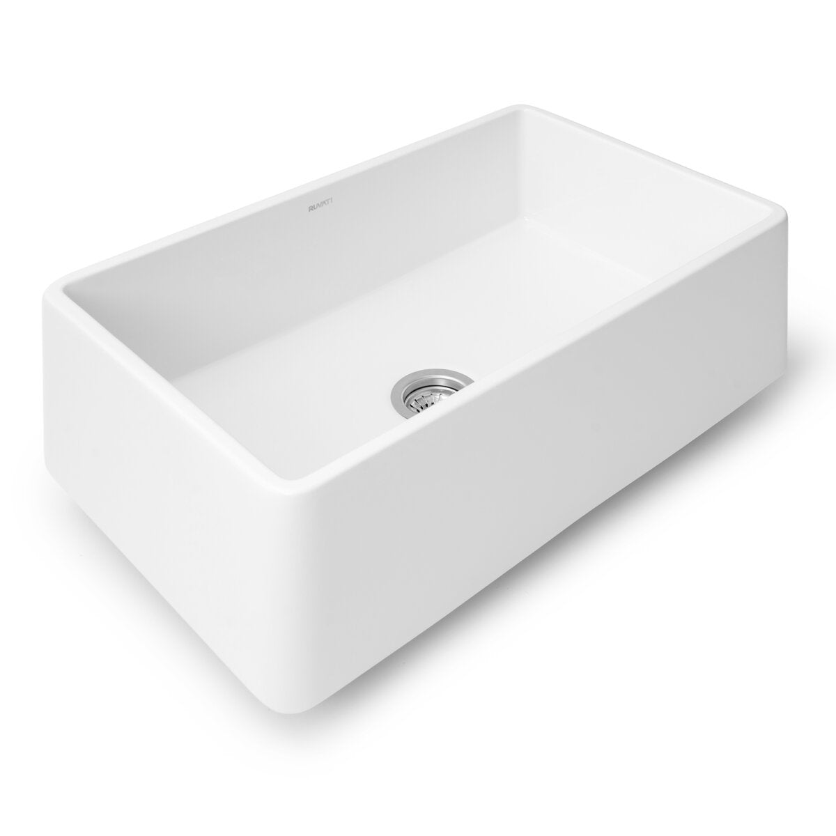 RUVATI RVL2100WH 30" Fireclay Reversible Farmhouse Apron-Front Kitchen Sink