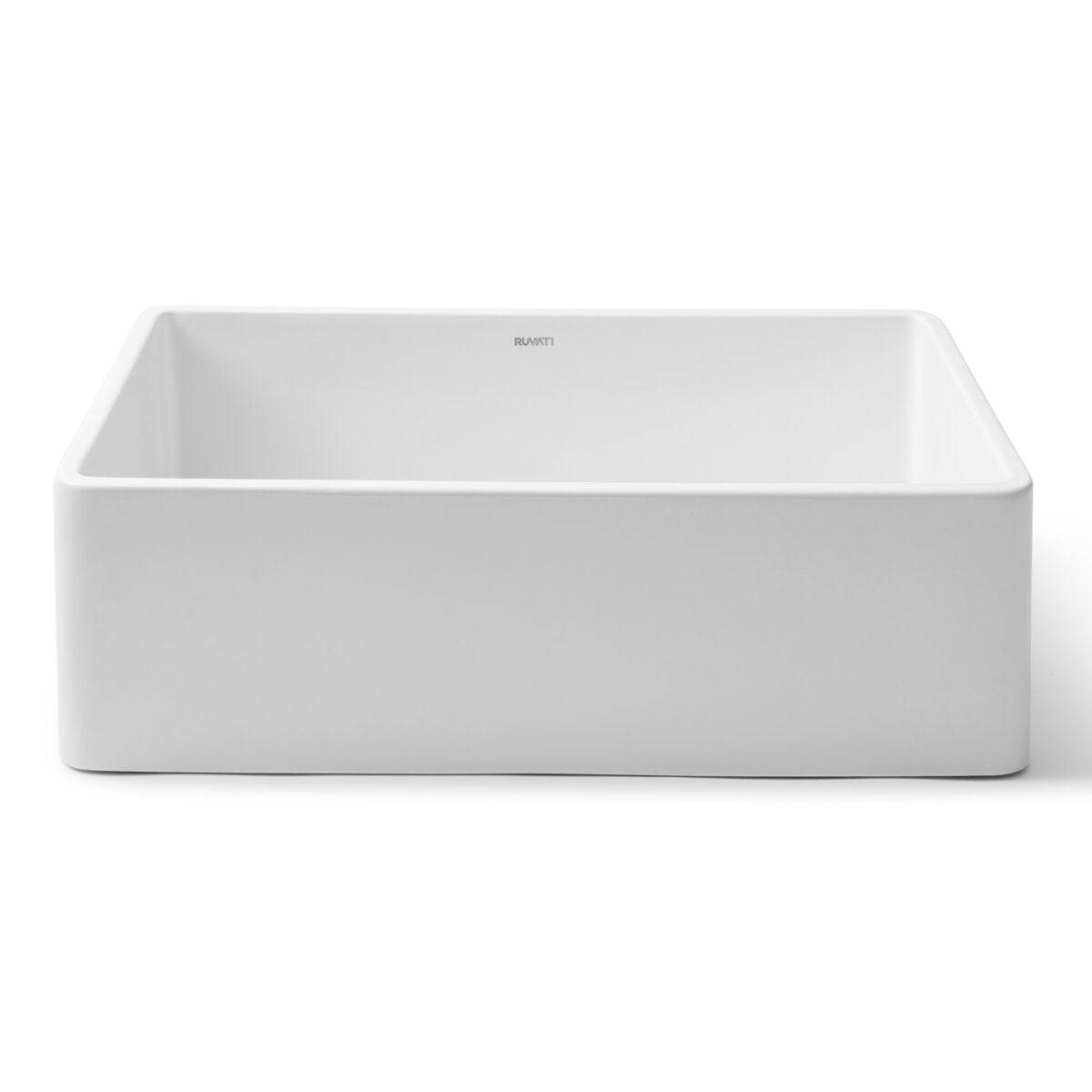 RUVATI RVL2100WH 30" Fireclay Reversible Farmhouse Apron-Front Kitchen Sink