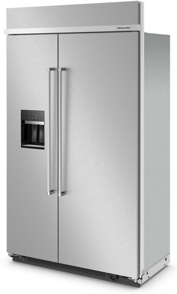 KITCHENAID KBSD708MPS  48&quot; Built-In Side-by-Side Refrigerator with Ice and Water Dispenser