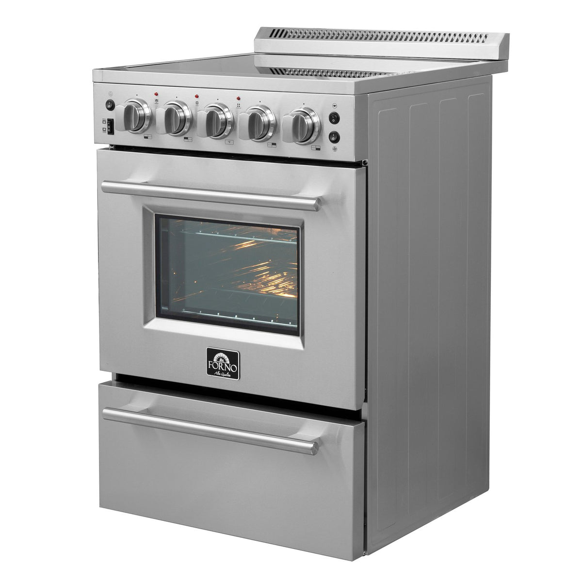 FORNO FFSEL6069-24 24" Electric Range - Stainless