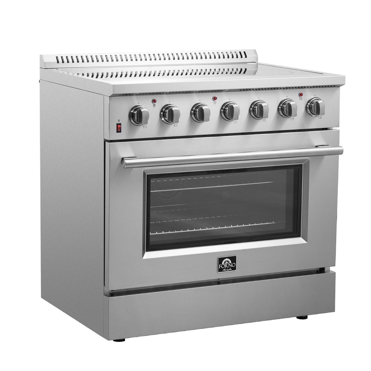 FORNO FFSEL6083-36 36" / 5.4 CF Electric Range, True Convection - Stainless