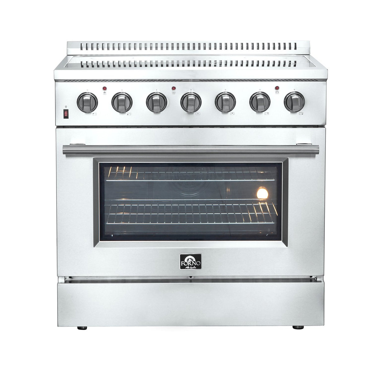 FORNO FFSEL6083-36 36" / 5.4 CF Electric Range, True Convection - Stainless