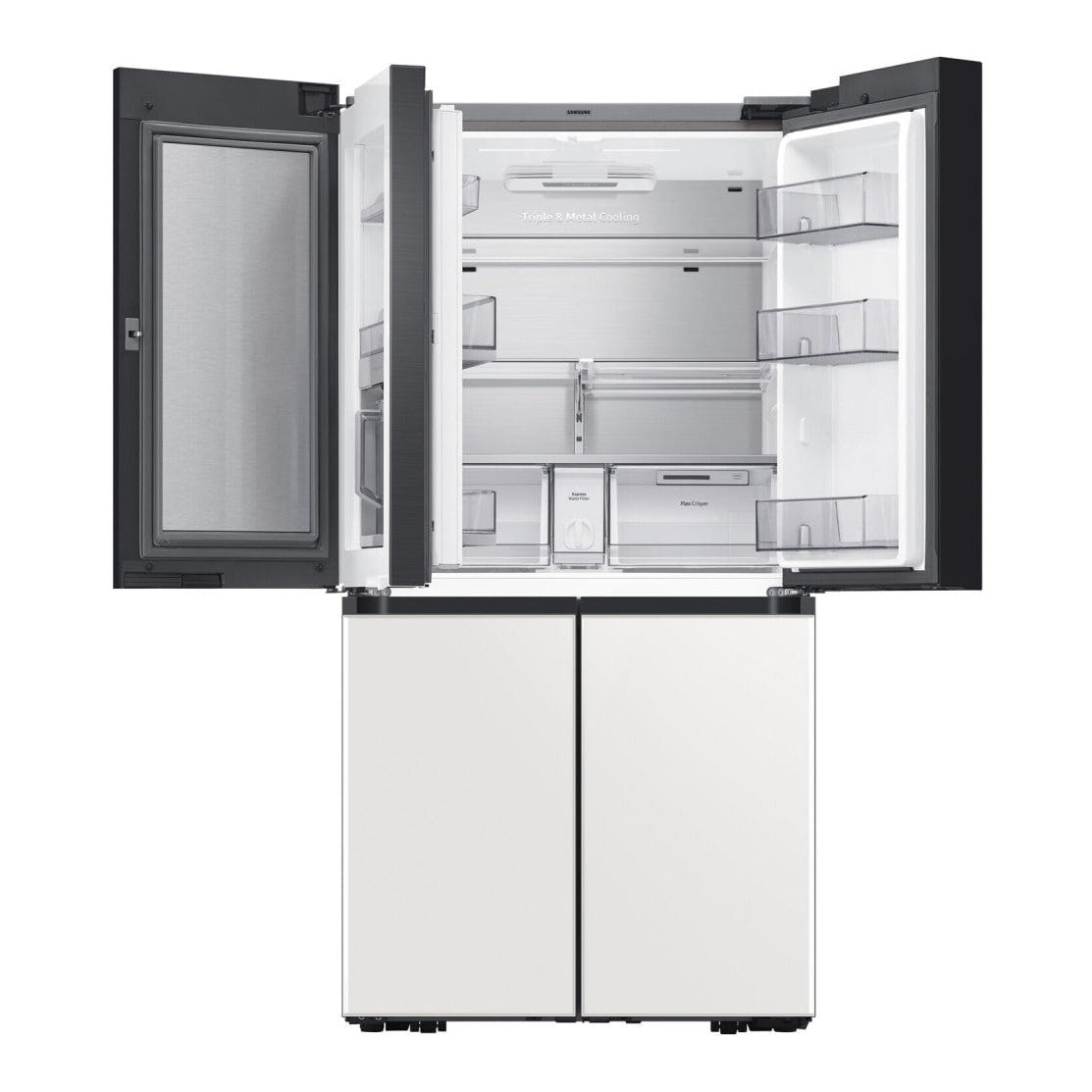 SAMSUNG RF29A967535/AA Bespoke 4-Door Flex™ Refrigerator (29 cu. ft.) in White Glass