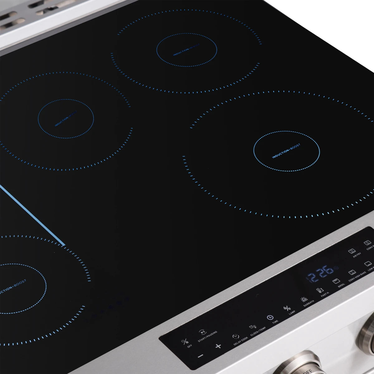 KUCHT KIN36-SS 36 Inch Freestanding Induction Range with 5 Heating Elements
