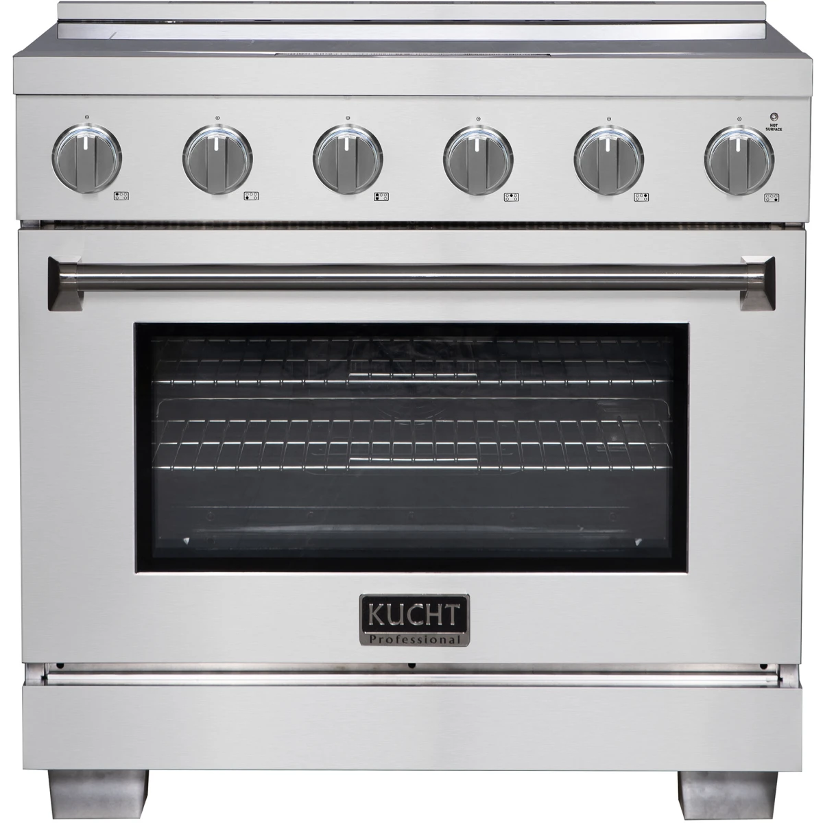KUCHT KIN36-SS 36 Inch Freestanding Induction Range with 5 Heating Elements