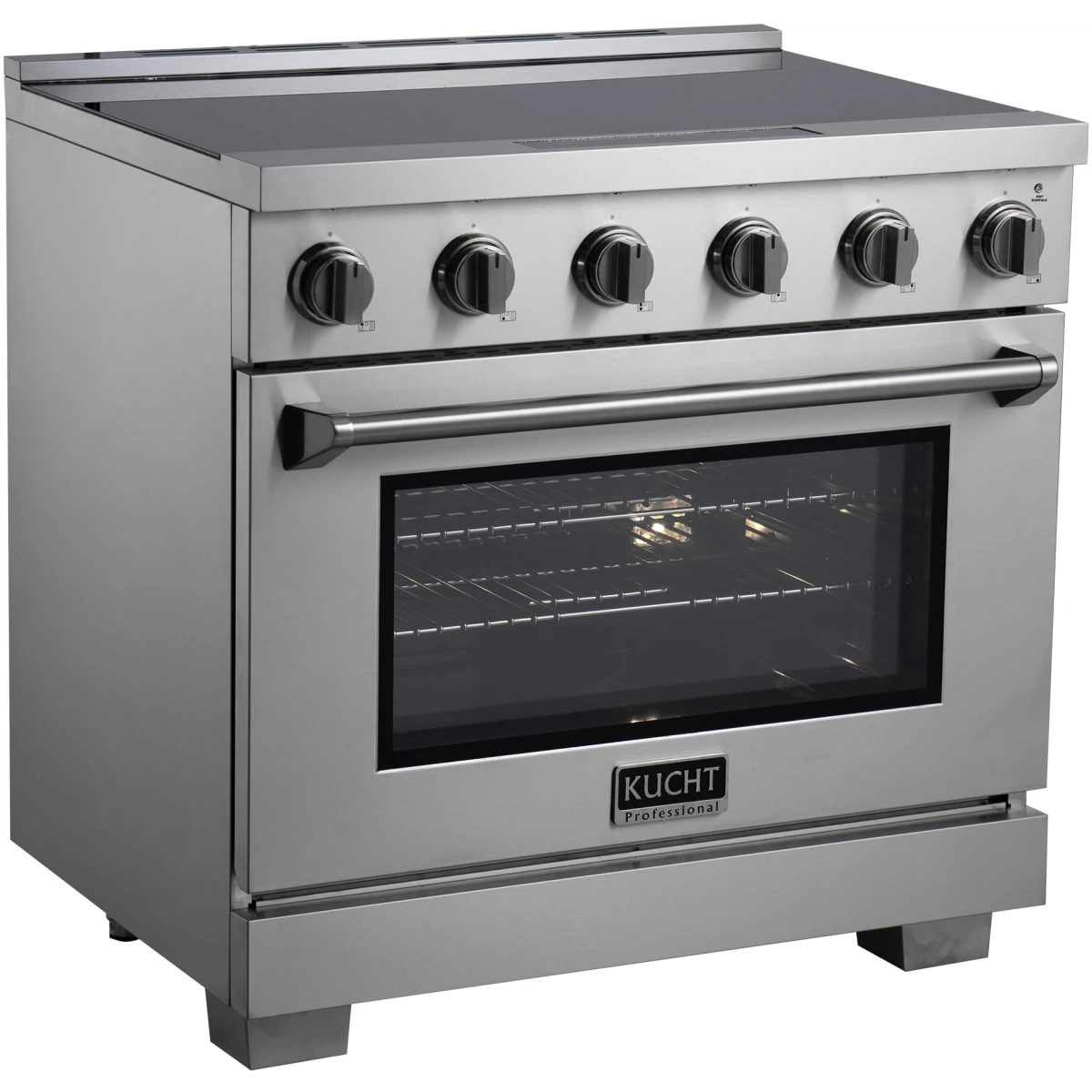 KUCHT KIN36-SS 36 Inch Freestanding Induction Range with 5 Heating Elements
