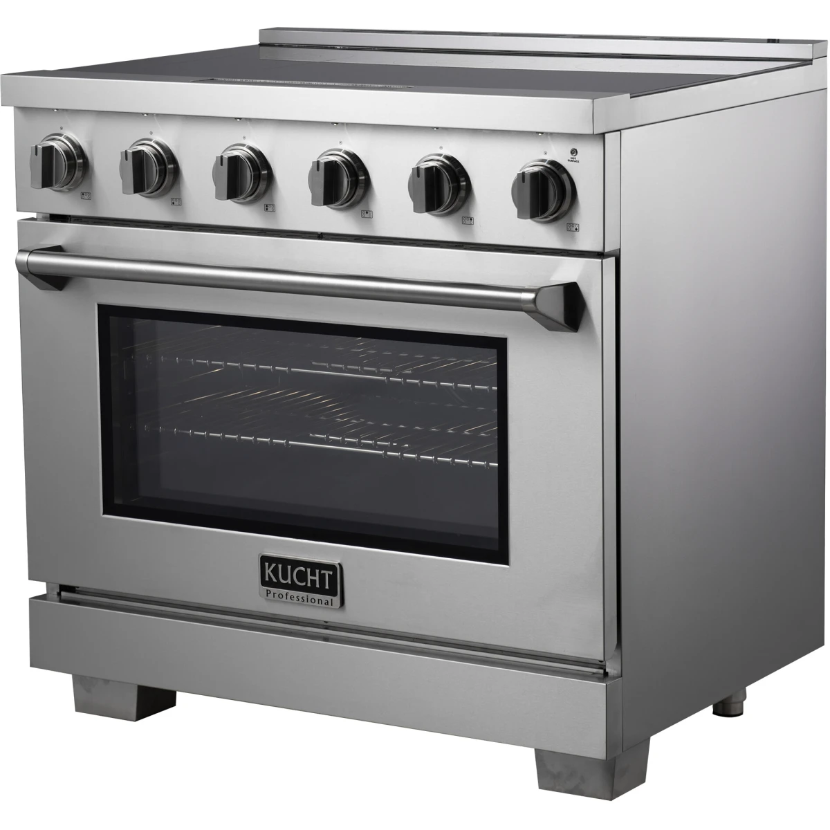 KUCHT KIN36-SS 36 Inch Freestanding Induction Range with 5 Heating Elements