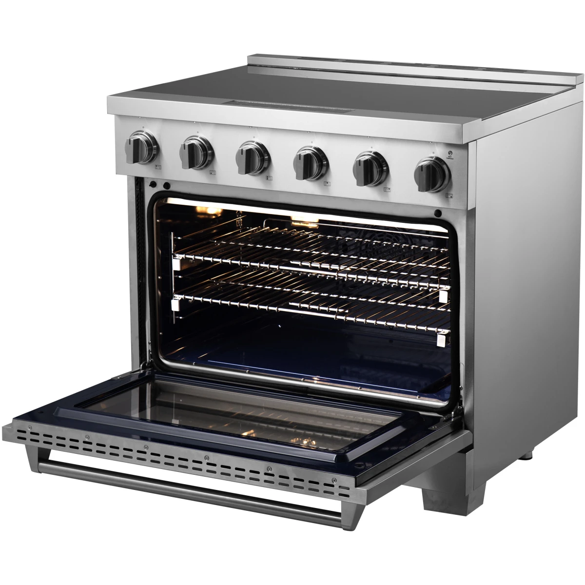 KUCHT KIN36-SS 36 Inch Freestanding Induction Range with 5 Heating Elements