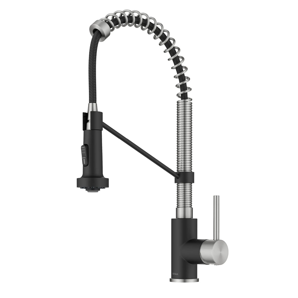 KRAUS KPF-1610SSMB  Bolden Commercial Style 2-Function Single Handle Pull Down Kitchen Faucet