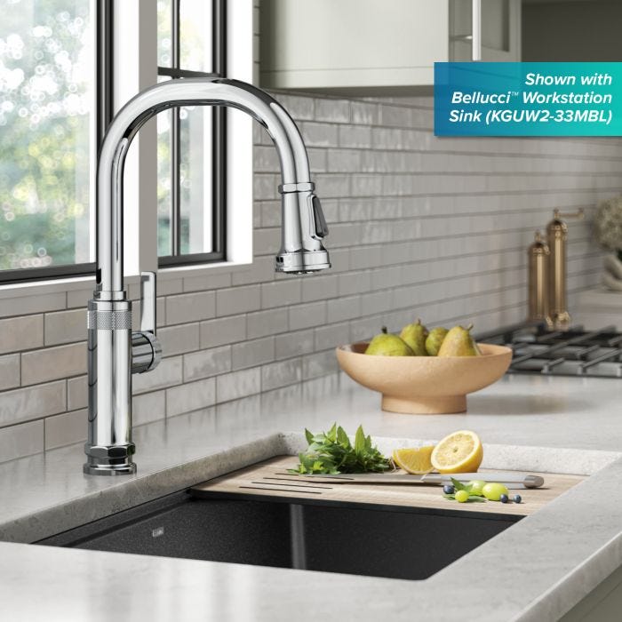 KRAUS Allyn Industrial Pull-Down Single Handle Kitchen Faucet