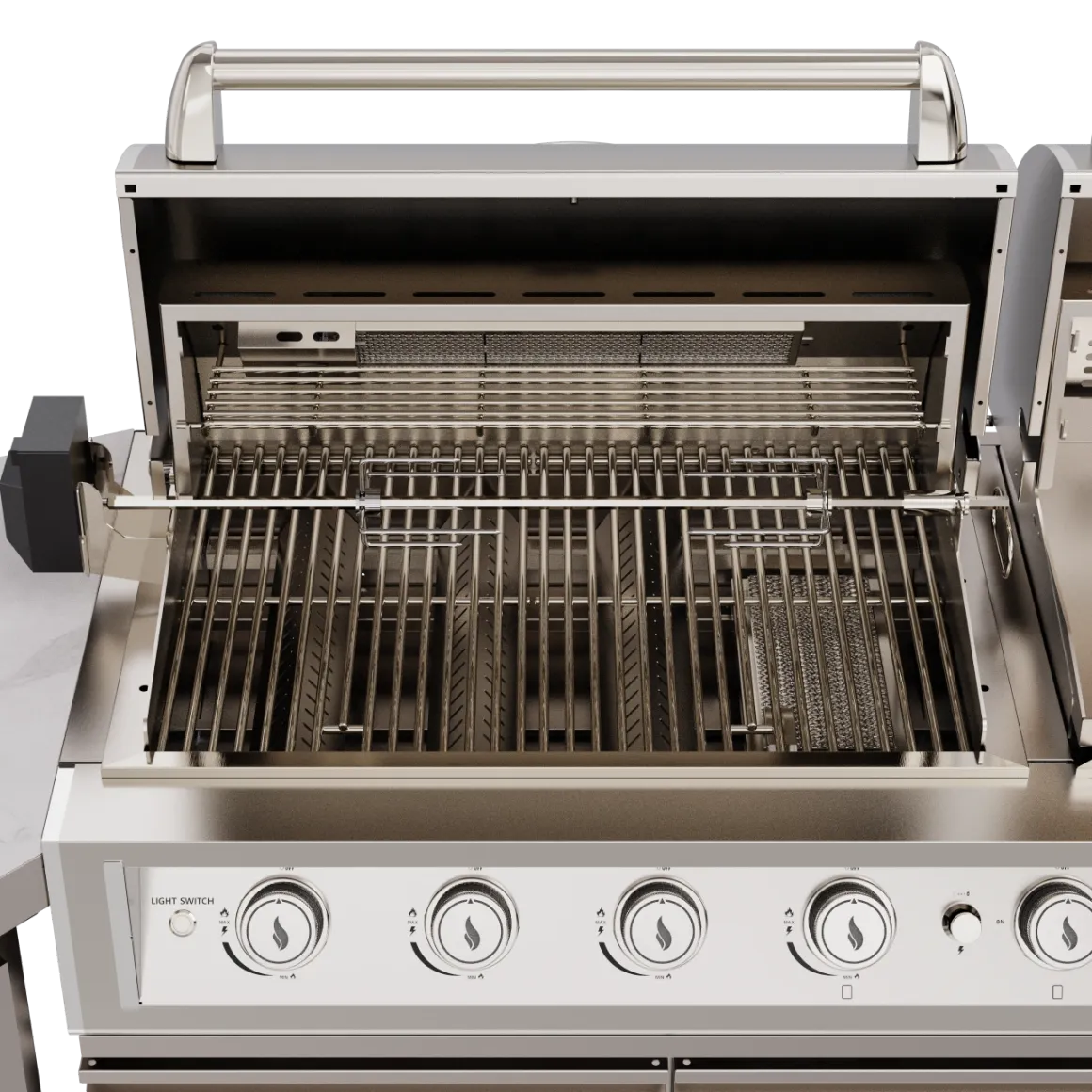 BROIL CHEF Yosemite 8 Burner S/S Griddle & Air-fryer Modular Suite