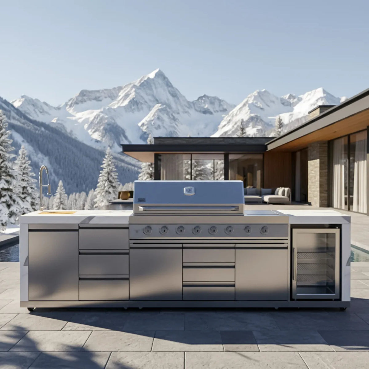 BROIL CHEF Yosemite Classic SS 8-Burner G Suite