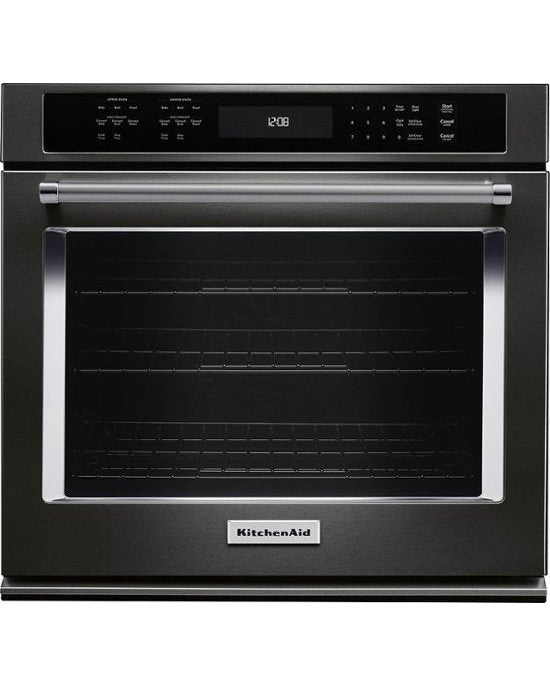 KITCHENAID KOSE500EBS 30&quot; Single Wall Oven with Even-Heat™ True Convection