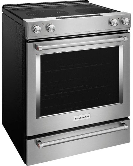 KITCHENAID KSEG700ESS 30-Inch 5-Element Electric Slide-In Convection Range