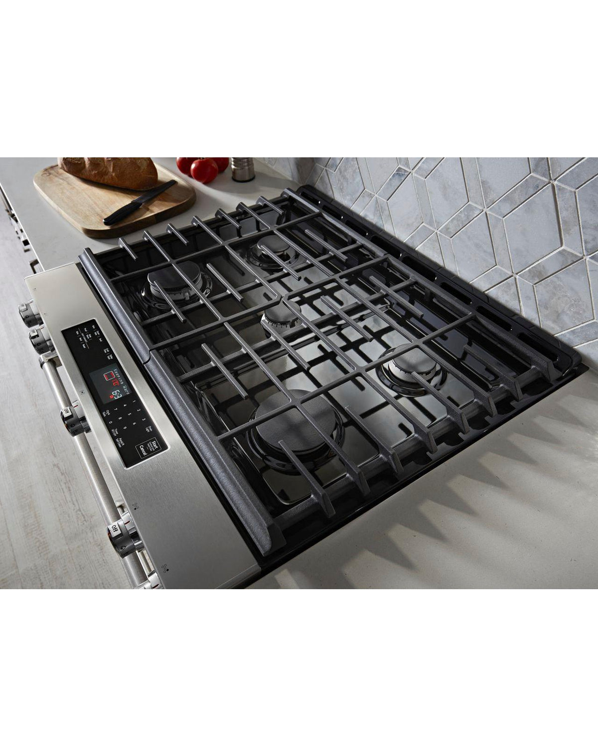 KITCHENAID KSGG700ESS 30-Inch 5-Burner Gas Slide-In Convection Range