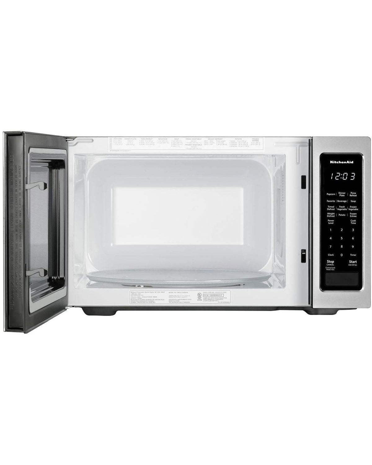 KITCHENAID KMCS1016GSS 21 3/4&quot; Countertop Microwave Oven