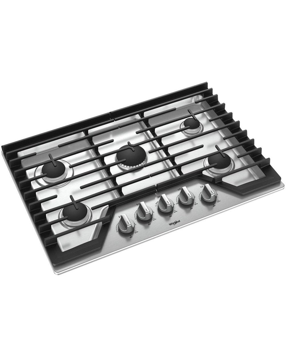 WHIRLPOOL WCG97US0HS 30-inch Gas Cooktop with Griddle