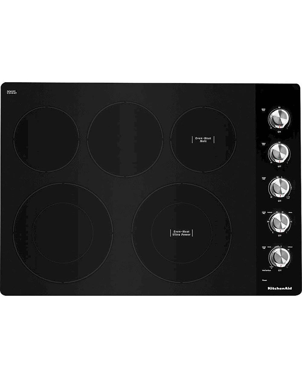 KITCHENAID KCES550HSS 30&quot; Electric Cooktop with 5 Elements