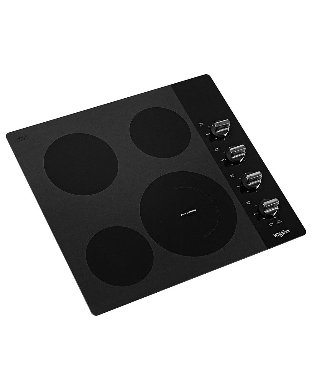 WHIRLPOOL WCE55US4HB 24-inch Compact Electric Ceramic Glass Cooktop