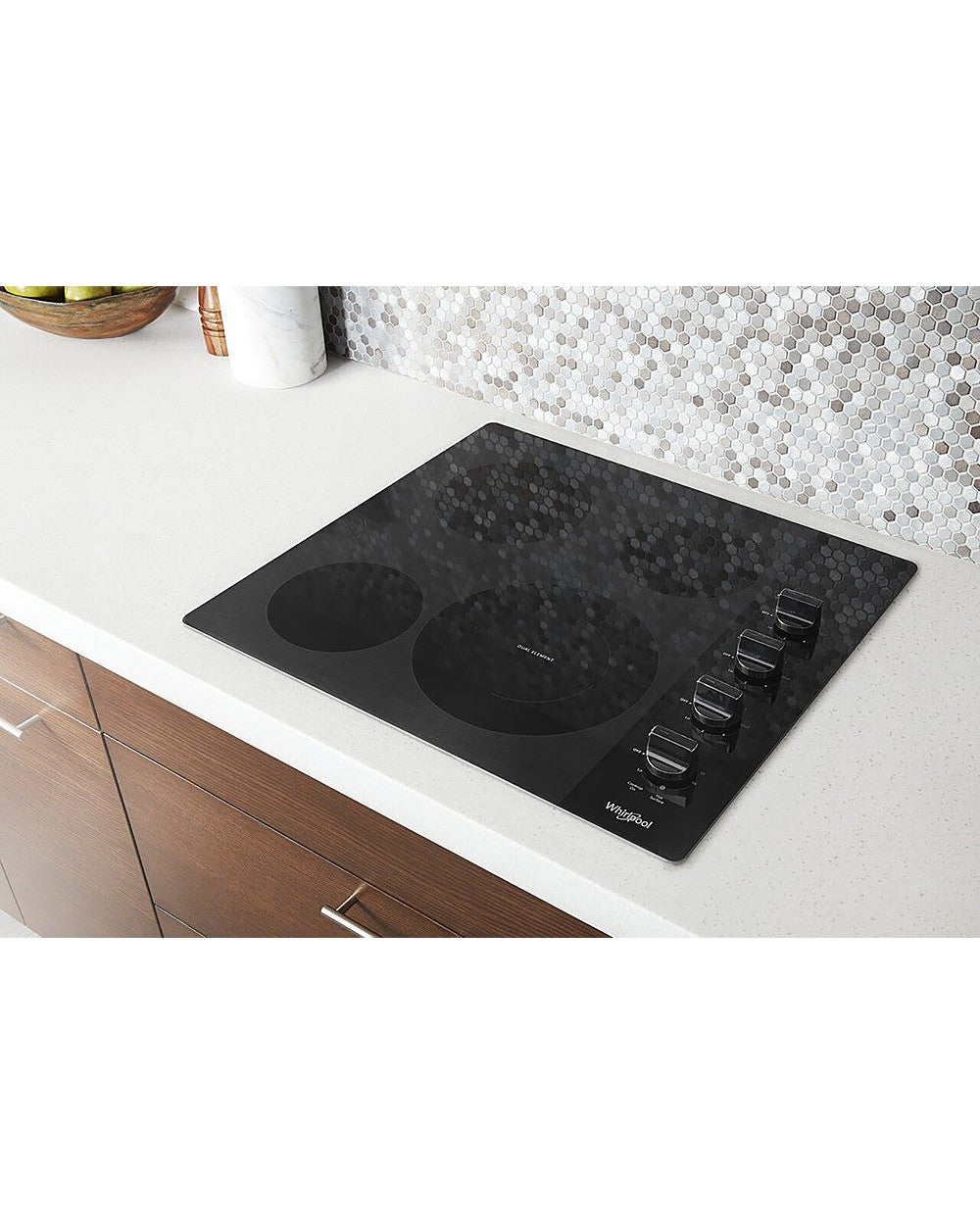 WHIRLPOOL WCE55US4HB 24-inch Compact Electric Ceramic Glass Cooktop