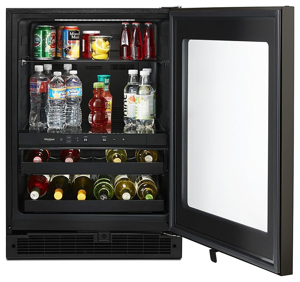 WHIRLPOOL WUB50X24HV 24-inch Wide Undercounter Beverage Center- Black Stainless