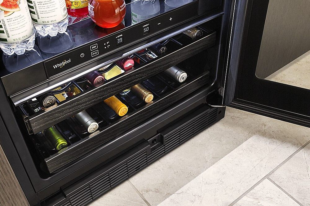 WHIRLPOOL WUB50X24HV 24-inch Wide Undercounter Beverage Center- Black Stainless