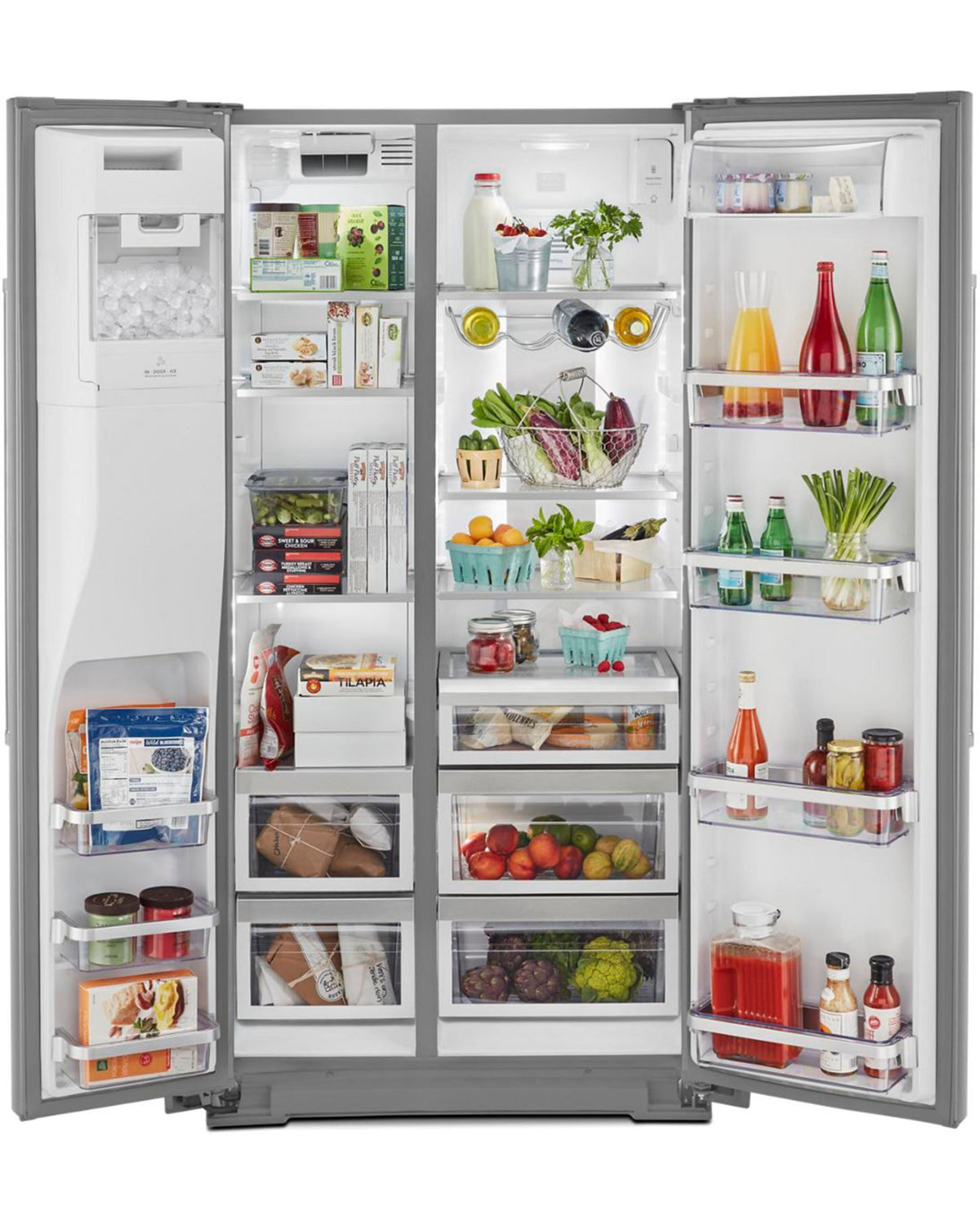 KITCHENAID KRSC703HPS 22.6 cu ft. Counter-Depth Side-by-Side Refrigerator