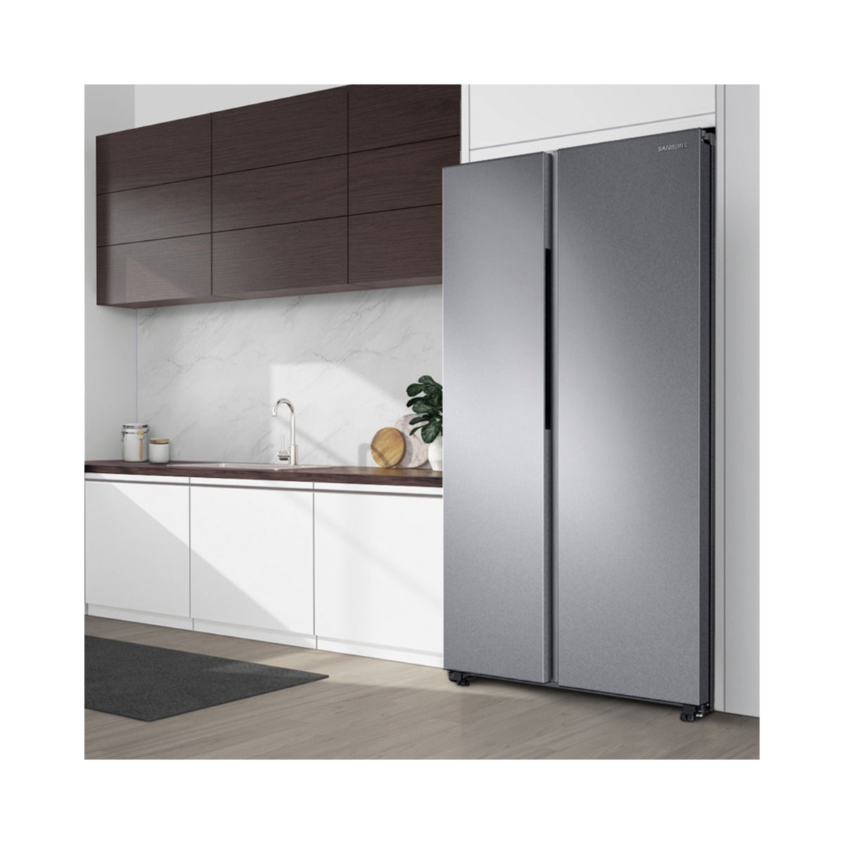 SAMSUNG RS23A500ASR/AA 23 cu. ft. Smart Counter Depth Side-by-Side Refrigerator