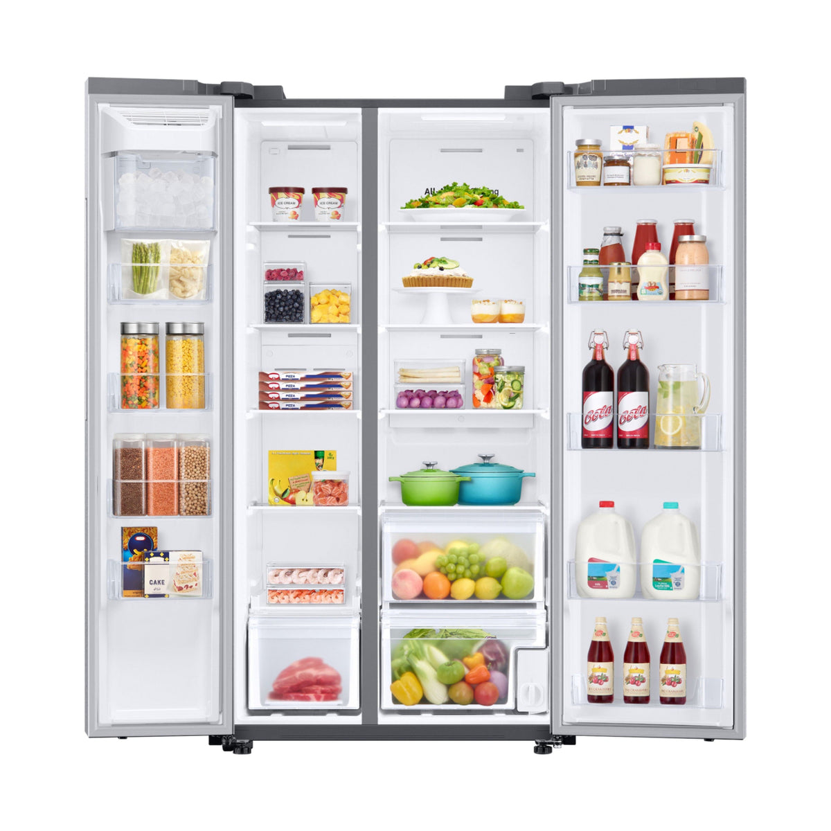 SAMSUNG RS23A500ASR/AA 23 cu. ft. Smart Counter Depth Side-by-Side Refrigerator