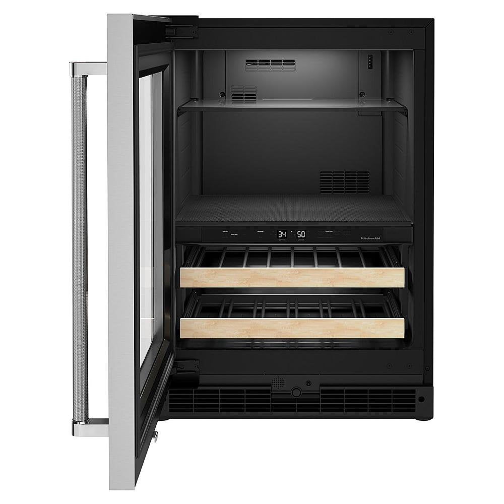 KITCHENAID KUBL214KSB 24&quot; Beverage Center with Glass Door