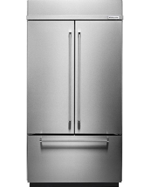 KITCHENAID KBFN502ESS 24.2 Cu. Ft. 42&quot; Width Built-In Stainless French Door Refrigerator