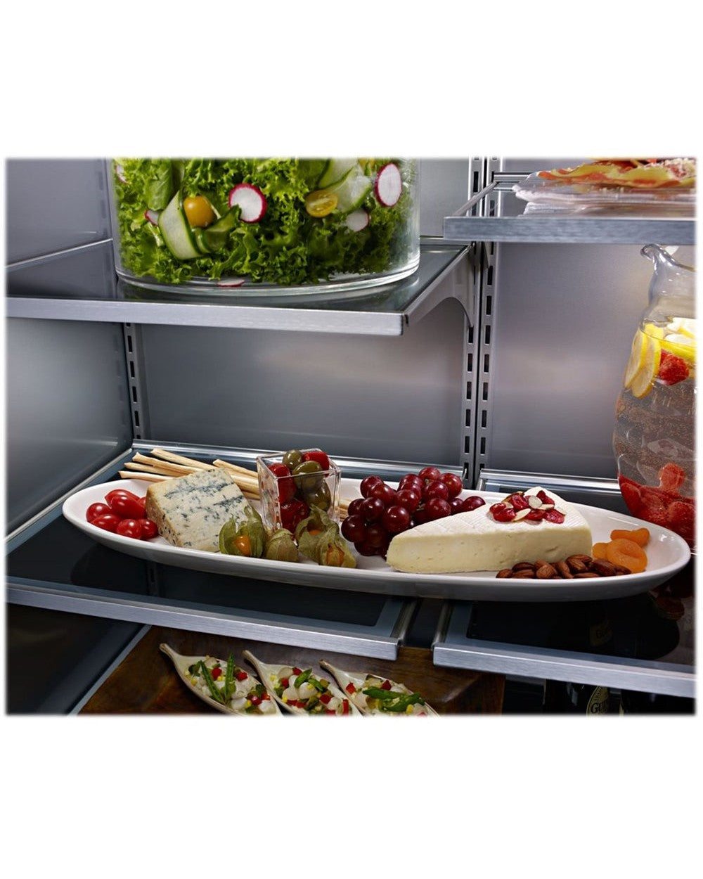 KITCHENAID KBBR306ESS 20.9 Cu. Ft. 36&quot; Width Built-In Stainless Bottom Mount Refrigerator