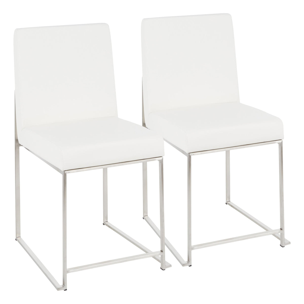 LUMISOURCE HIGH BACK FUJI DINING CHAIR - SET OF 2