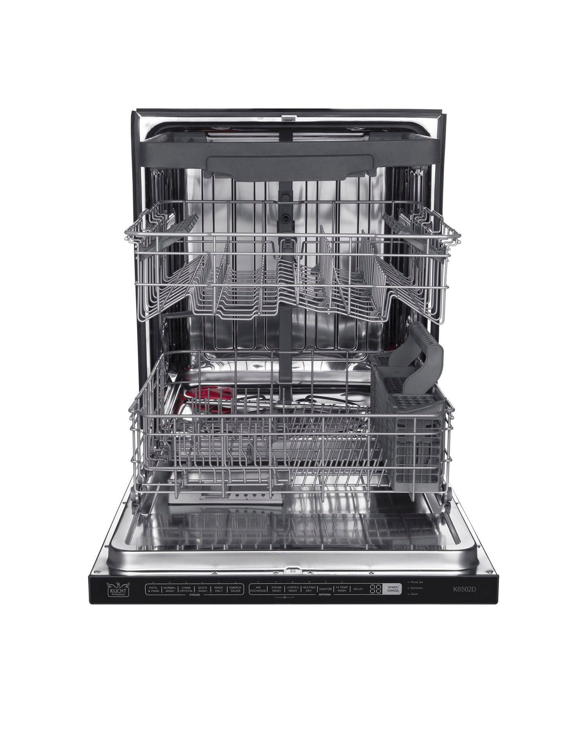 KUCHT K6502D 24″ Top Control Dishwasher in Stainless Steel with Stainless Steel Tub
