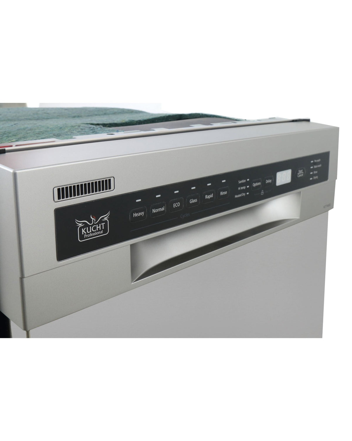 KUCHT K7740D 18″ Front Control Dishwasher in Stainless Steel