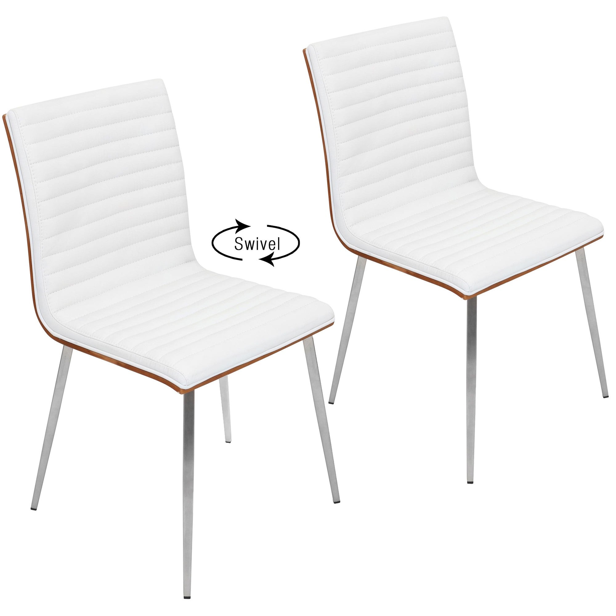 LUMISOURCE MASON SWIVEL CHAIR SET OF 2 ED Supply