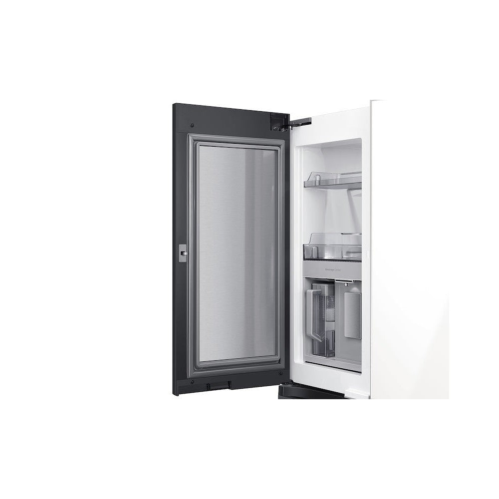 SAMSUNG RF23A967535/AA 23 cu. ft. Smart Counter Depth BESPOKE 4-Door Flex™ Refrigerator in White Glass