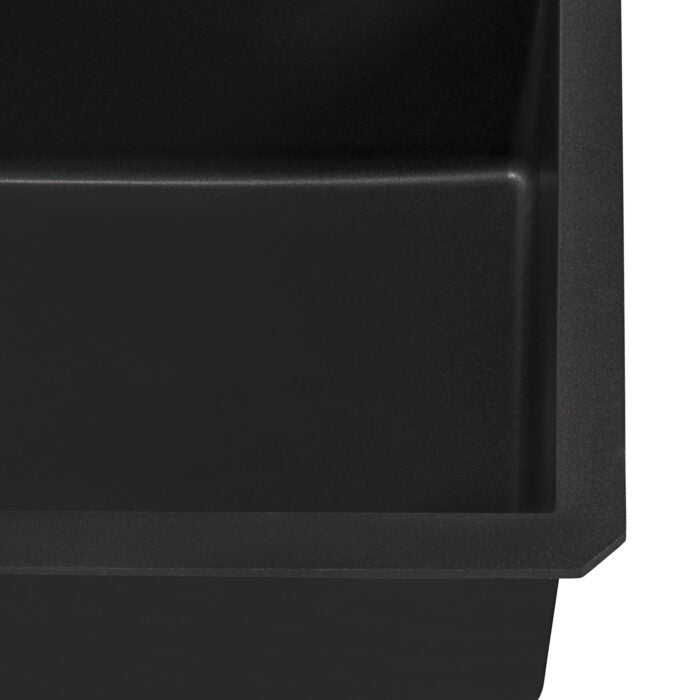RUVATI RVG2033BK epiGranite 32 x 19 epiGranite Undermount Granite Composite Sink – Midnight Black