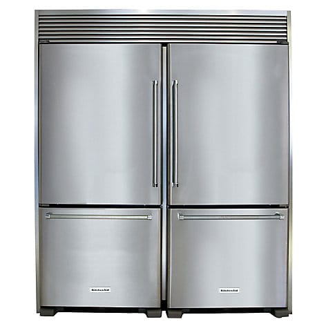 KITCHENAID KRBL109ESS 30-Inch Width Full Depth Non Dispense Bottom Mount Refrigerator