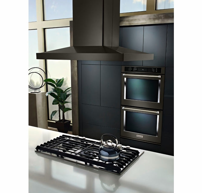 KITCHENAID KVIB606DBS 36&quot; Island-Mount, 3-Speed Canopy Hood