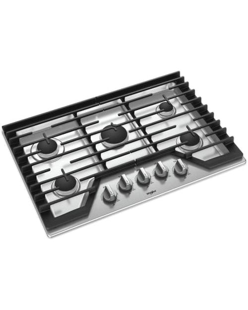 WHIRLPOOL WCG77US0HS 30-inch Gas Cooktop