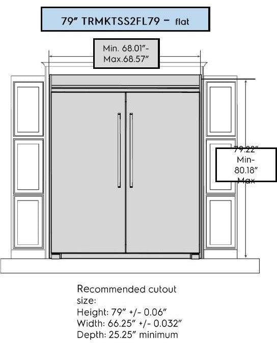 ELECTROLUX TRMKTSSFL79 79&#39;&#39; Stainless Steel Trim Kit