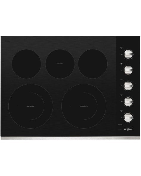 WHIRLPOOL WCE77US0HS 30-inch Electric Ceramic Glass Cooktop